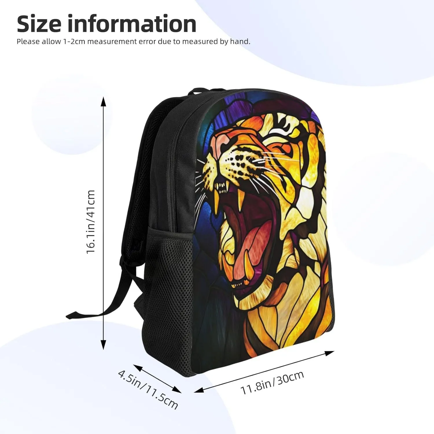 Roaring Tiger Backpack Waterproof Anti Theft Durable Light Laptop Bag Backpacks For Women Men Travel Gym Backpack