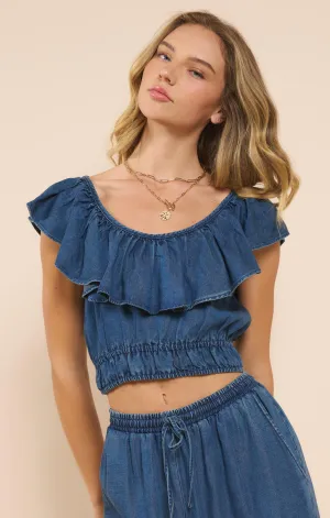Sadie & Sage | It's Pouring Ruffle Top