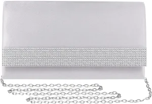 Satin Rhinestones Evening Bags Party Bridal Clutch Purse For Women Prom Clutch