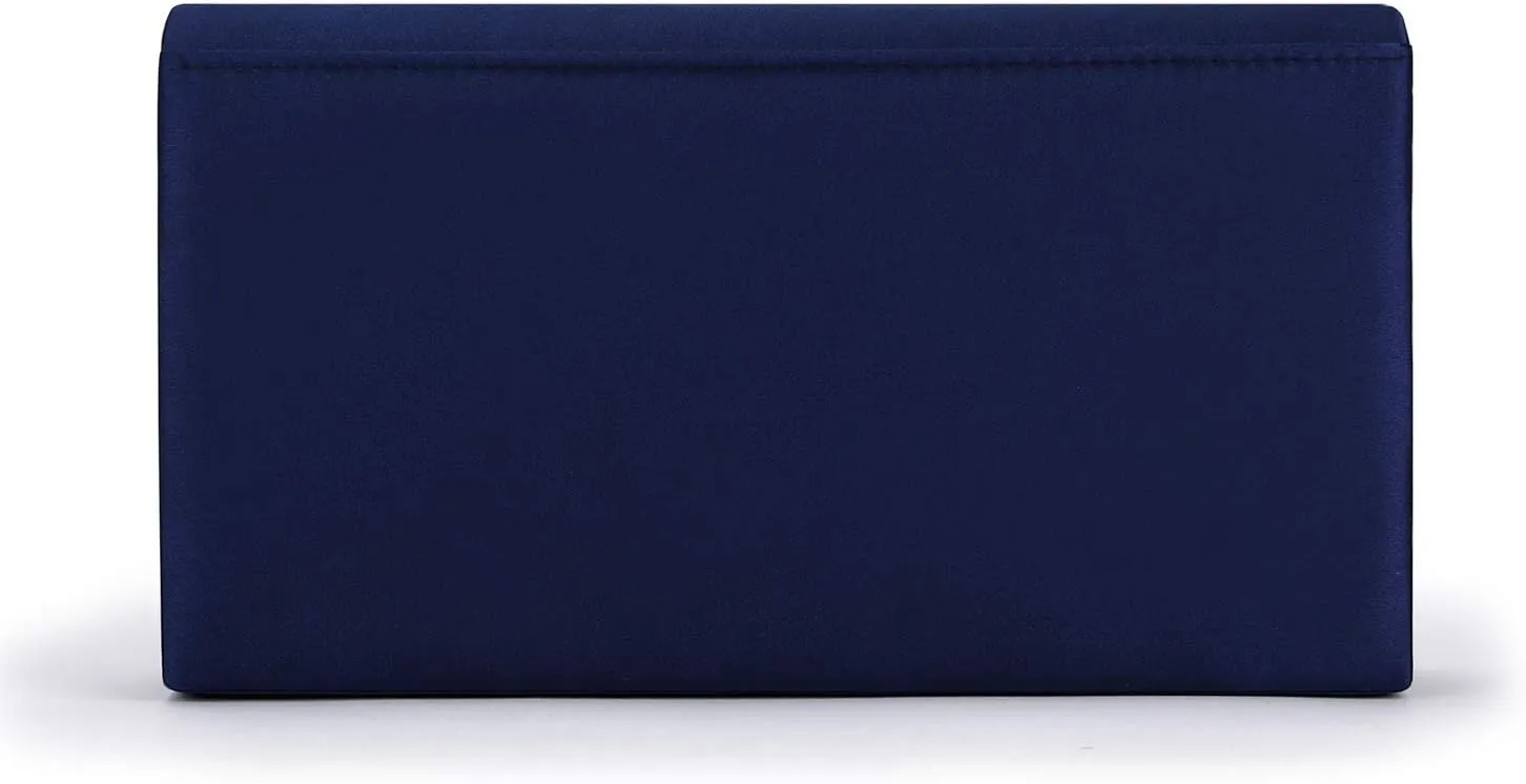 Satin Rhinestones Evening Bags Party Bridal Clutch Purse For Women Prom Clutch