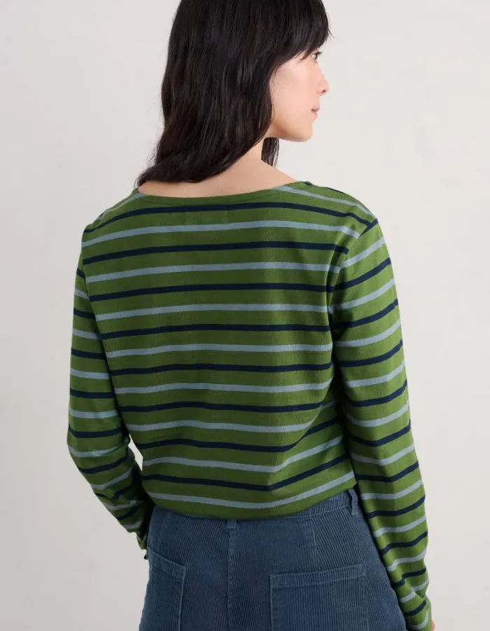 Seasalt Sailor T-Shirt in Duet Breton Grassland