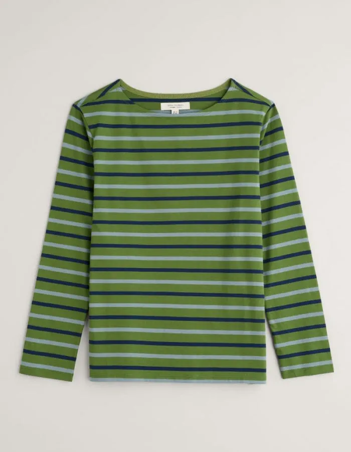 Seasalt Sailor T-Shirt in Duet Breton Grassland