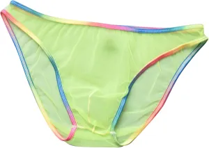 Sexy Men's Brief Mesh See Through Low Rise Underwear U Shaped Pouch Fun Underwear Comfort Breathable Lingeries Panties