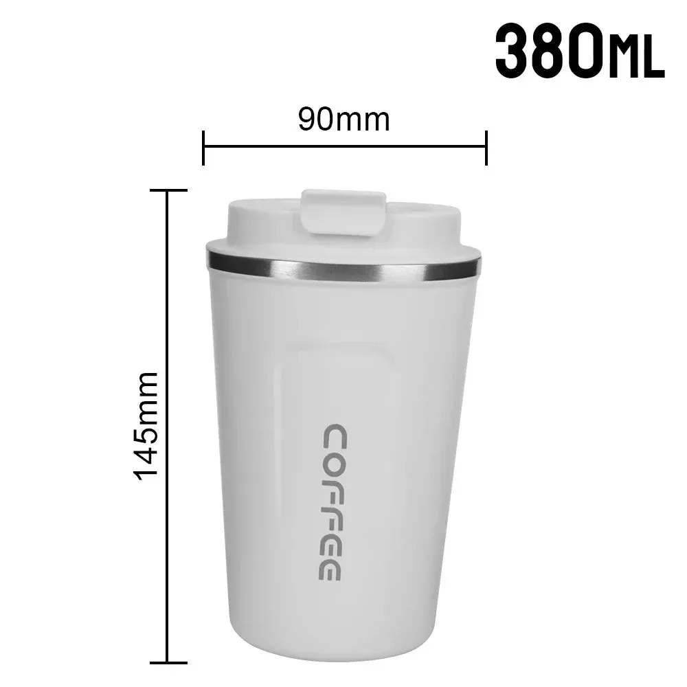 SINOTAO  -  1pc 380ml 510ml Coffee Mug for Tea Water Coffee Car Thermos Cup Leak_Proof Travel Thermo Cup Double Stainless Steel Thermo Cafe
