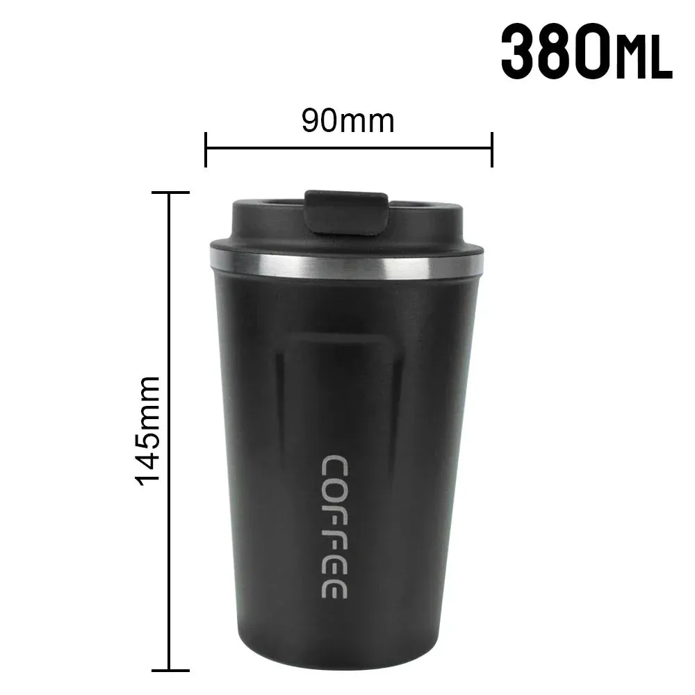 SINOTAO  -  1pc 380ml 510ml Coffee Mug for Tea Water Coffee Car Thermos Cup Leak_Proof Travel Thermo Cup Double Stainless Steel Thermo Cafe