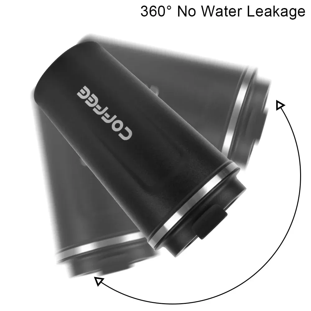 SINOTAO  -  1pc 380ml 510ml Coffee Mug for Tea Water Coffee Car Thermos Cup Leak_Proof Travel Thermo Cup Double Stainless Steel Thermo Cafe