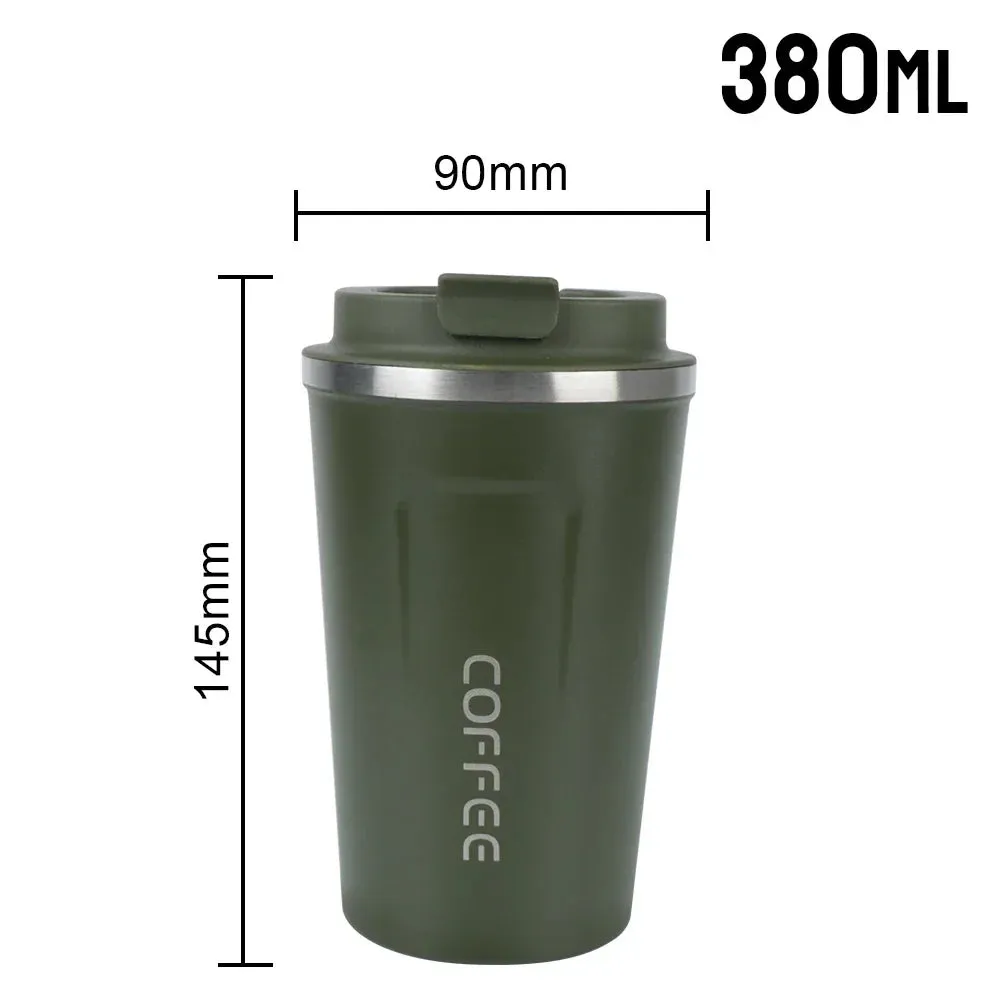 SINOTAO  -  1pc 380ml 510ml Coffee Mug for Tea Water Coffee Car Thermos Cup Leak_Proof Travel Thermo Cup Double Stainless Steel Thermo Cafe