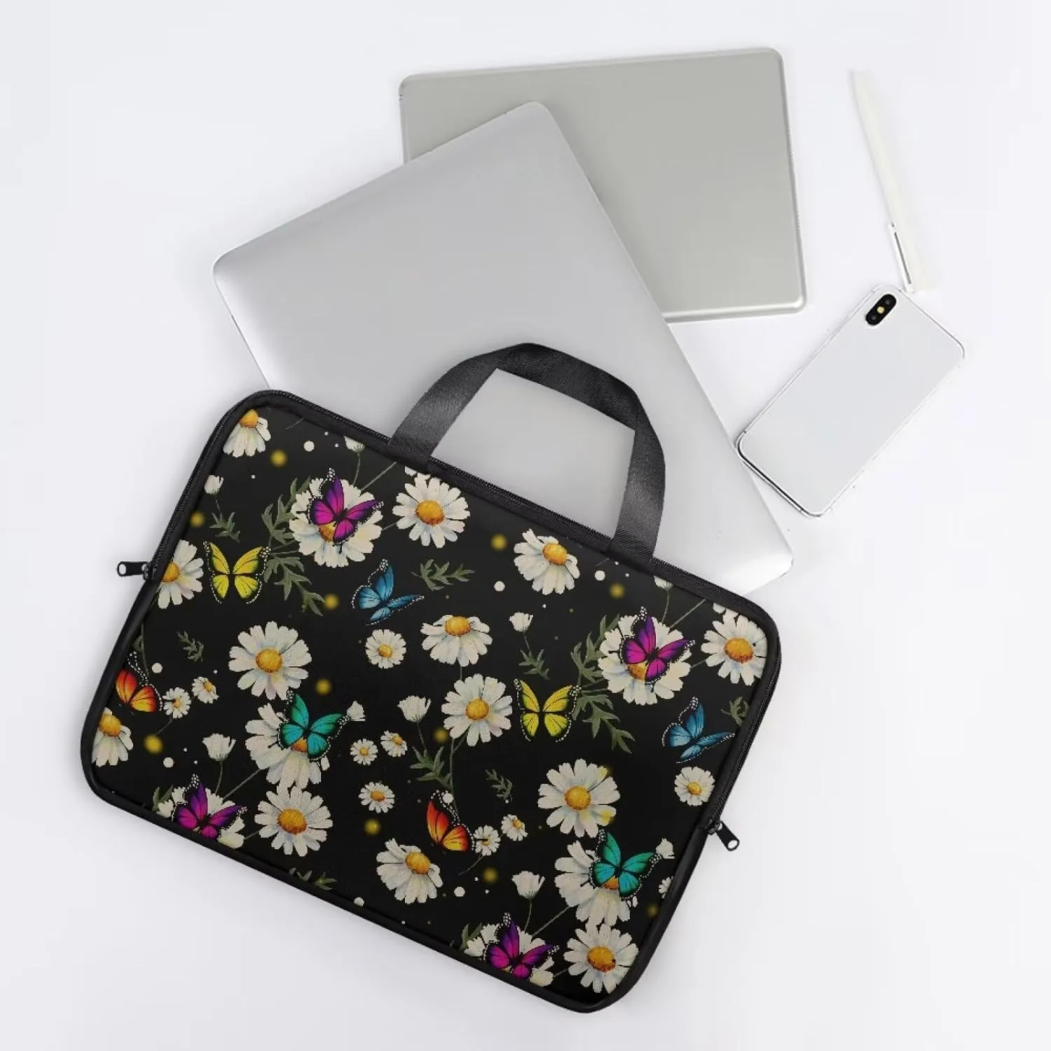 Slim Laptop Messenger Bags,Fashion Laptop Tote Bag for Women,Computer Bag for Men