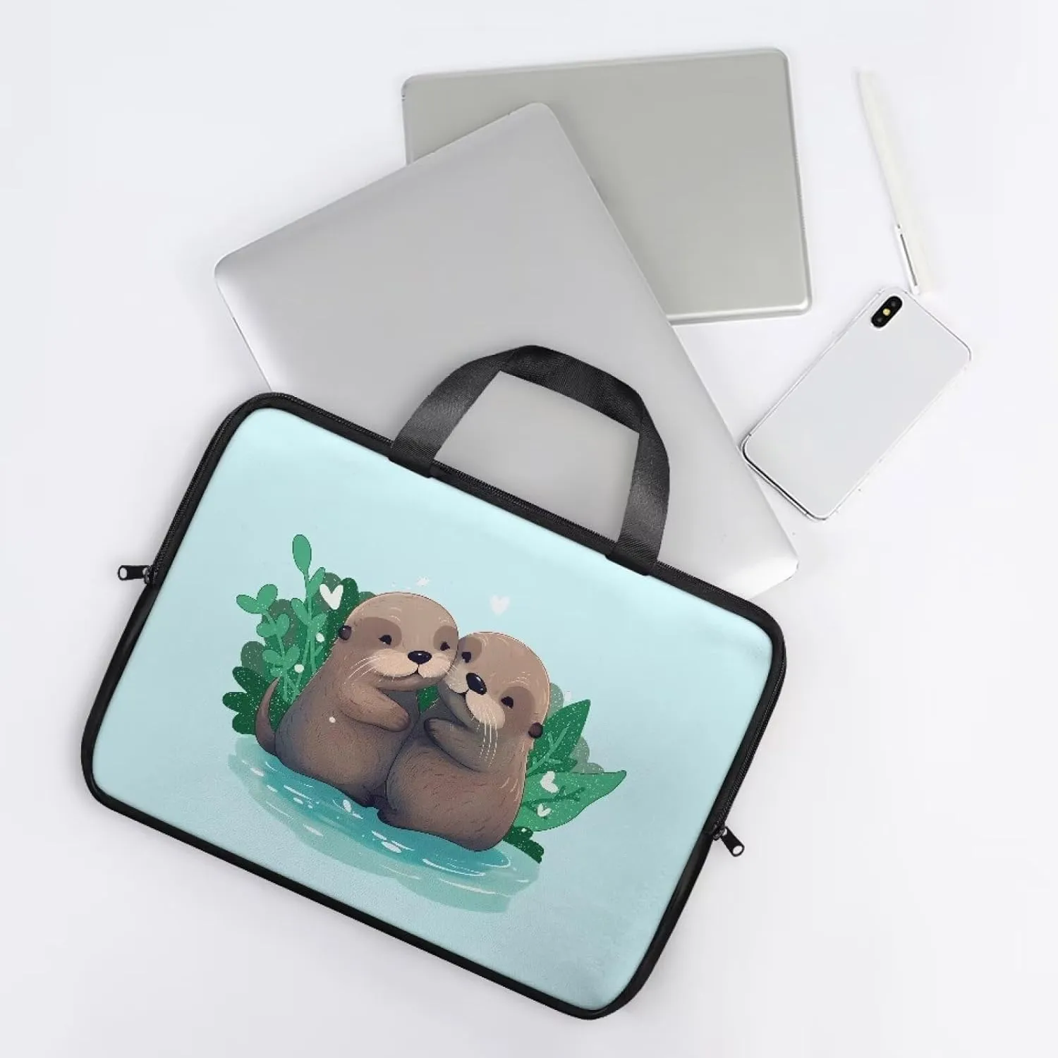 Slim Laptop Messenger Bags,Fashion Laptop Tote Bag for Women,Computer Bag for Men