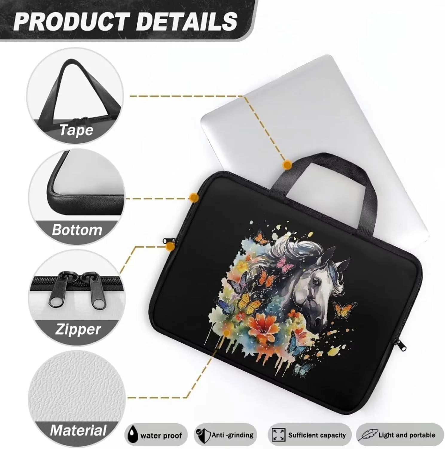 Slim Laptop Messenger Bags,Fashion Laptop Tote Bag for Women,Computer Bag for Men