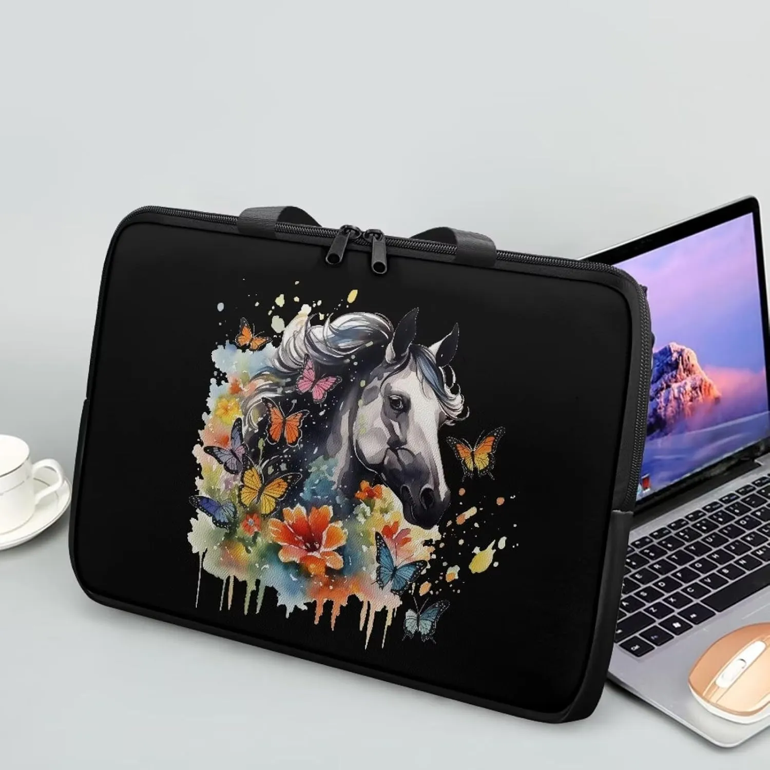 Slim Laptop Messenger Bags,Fashion Laptop Tote Bag for Women,Computer Bag for Men
