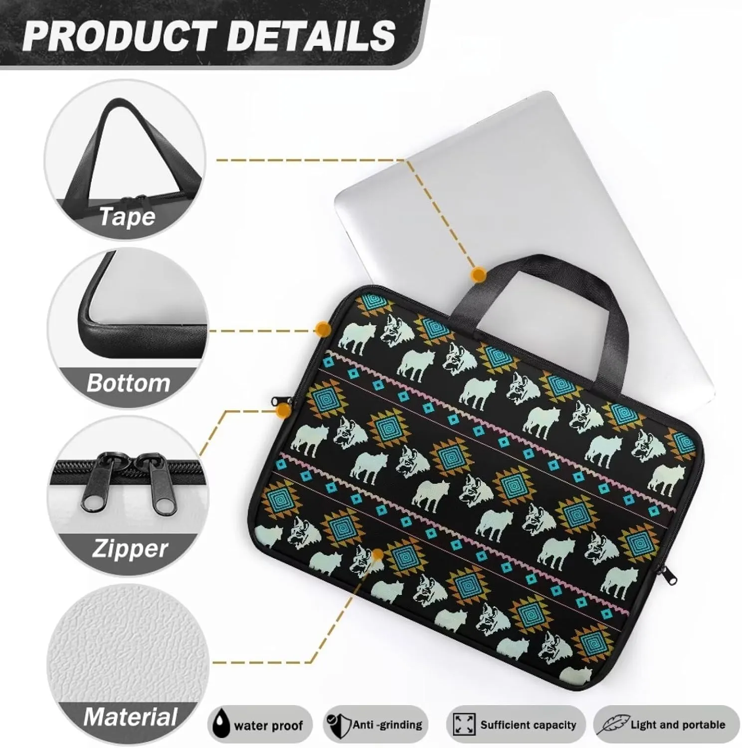 Slim Laptop Messenger Bags,Fashion Laptop Tote Bag for Women,Computer Bag for Men