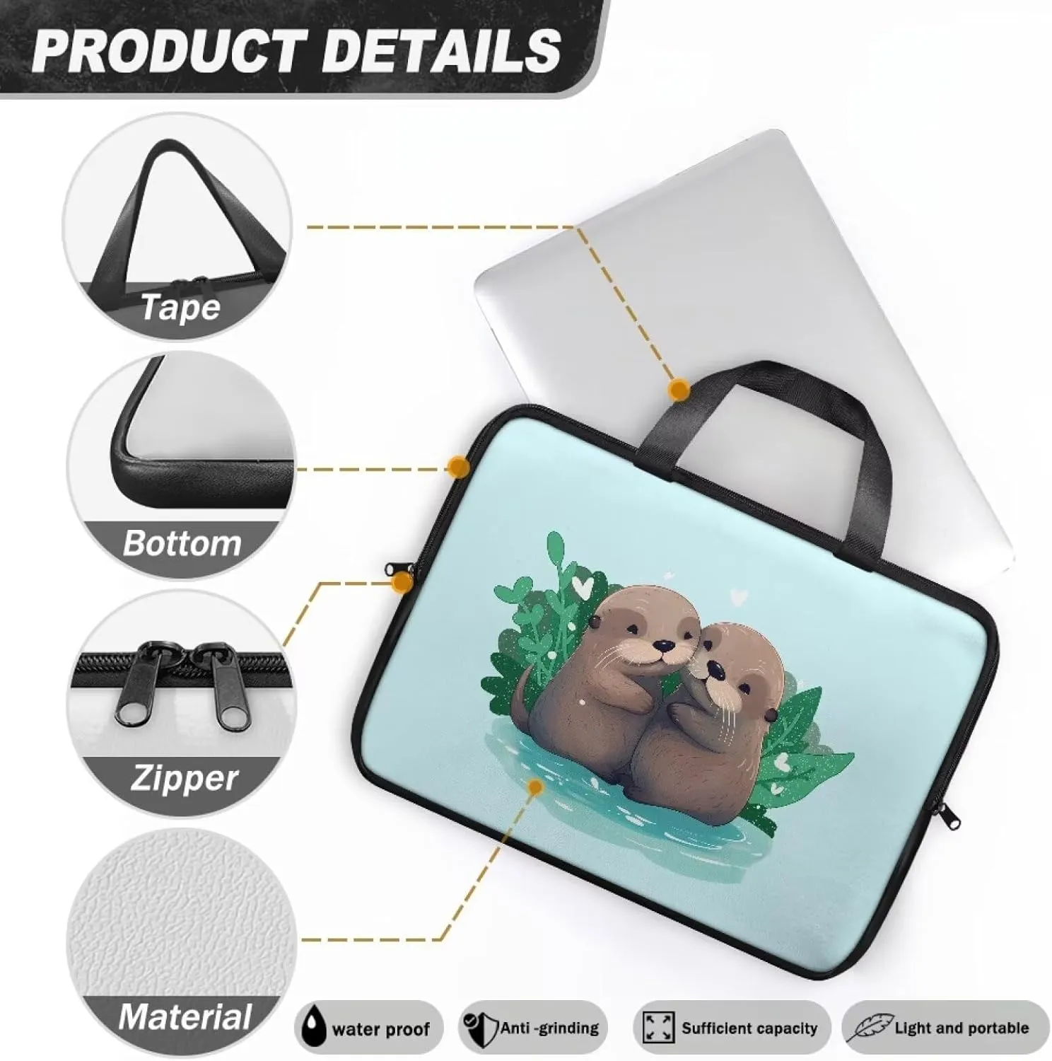 Slim Laptop Messenger Bags,Fashion Laptop Tote Bag for Women,Computer Bag for Men