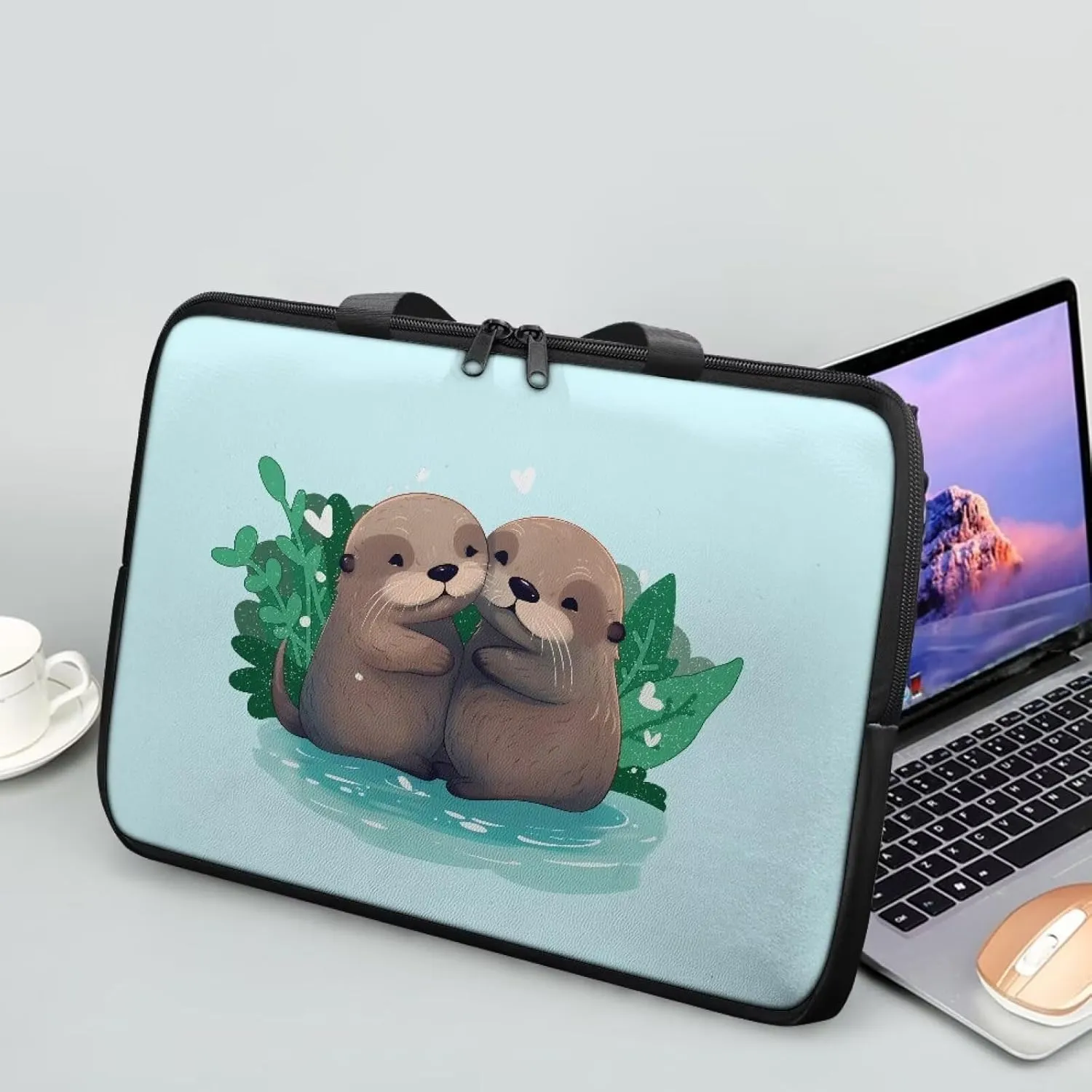 Slim Laptop Messenger Bags,Fashion Laptop Tote Bag for Women,Computer Bag for Men