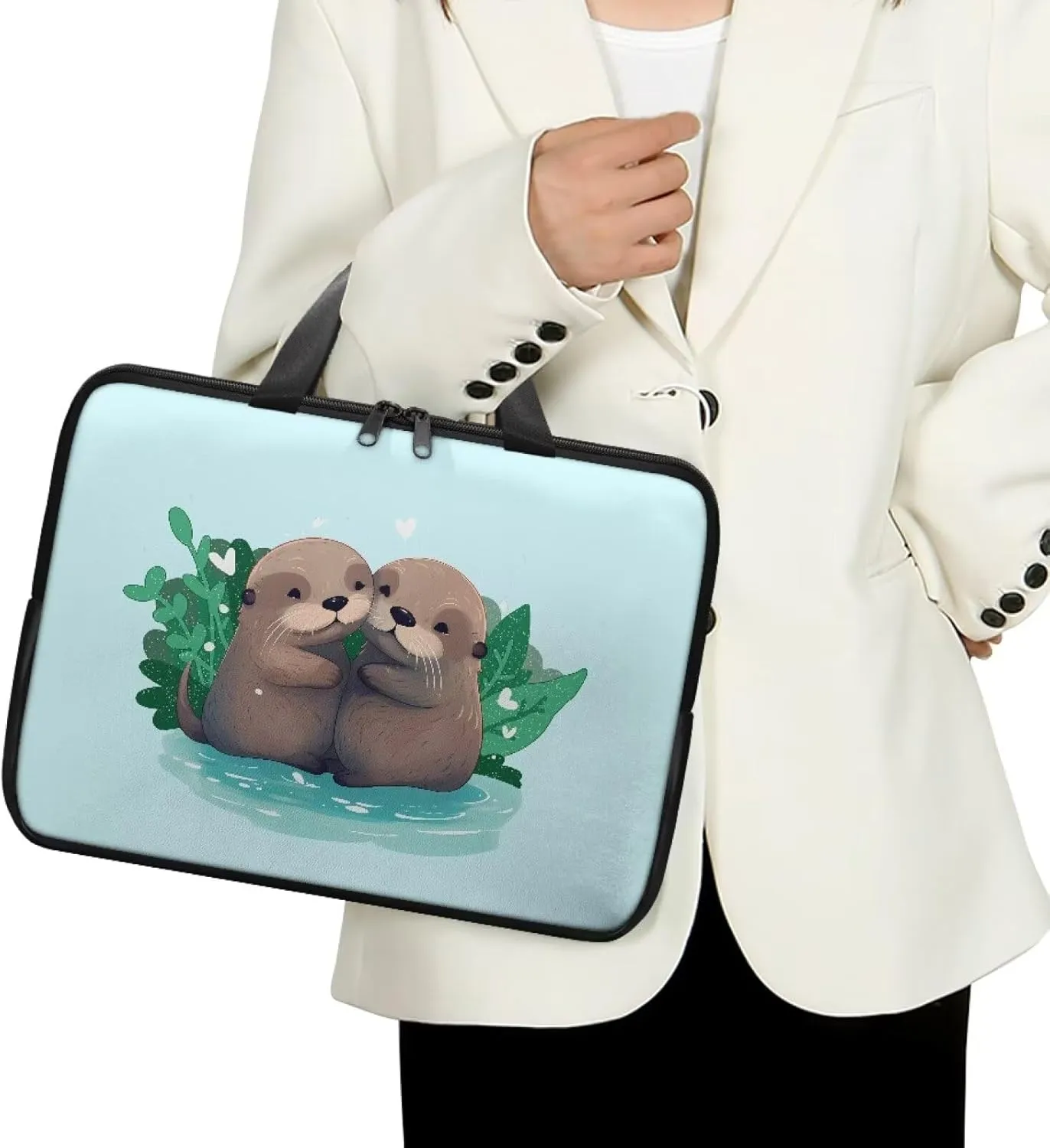 Slim Laptop Messenger Bags,Fashion Laptop Tote Bag for Women,Computer Bag for Men