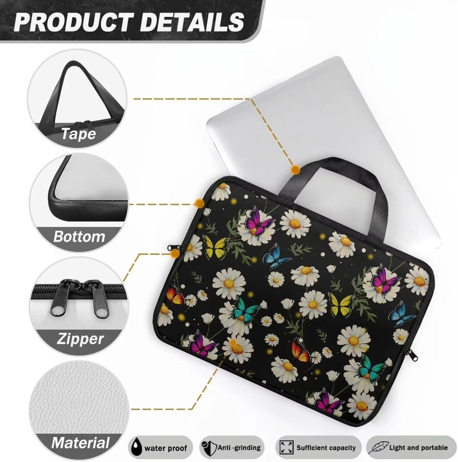 Slim Laptop Messenger Bags,Fashion Laptop Tote Bag for Women,Computer Bag for Men