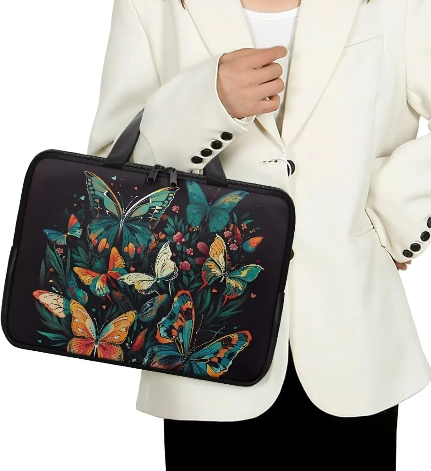 Slim Laptop Messenger Bags,Fashion Laptop Tote Bag for Women,Computer Bag for Men
