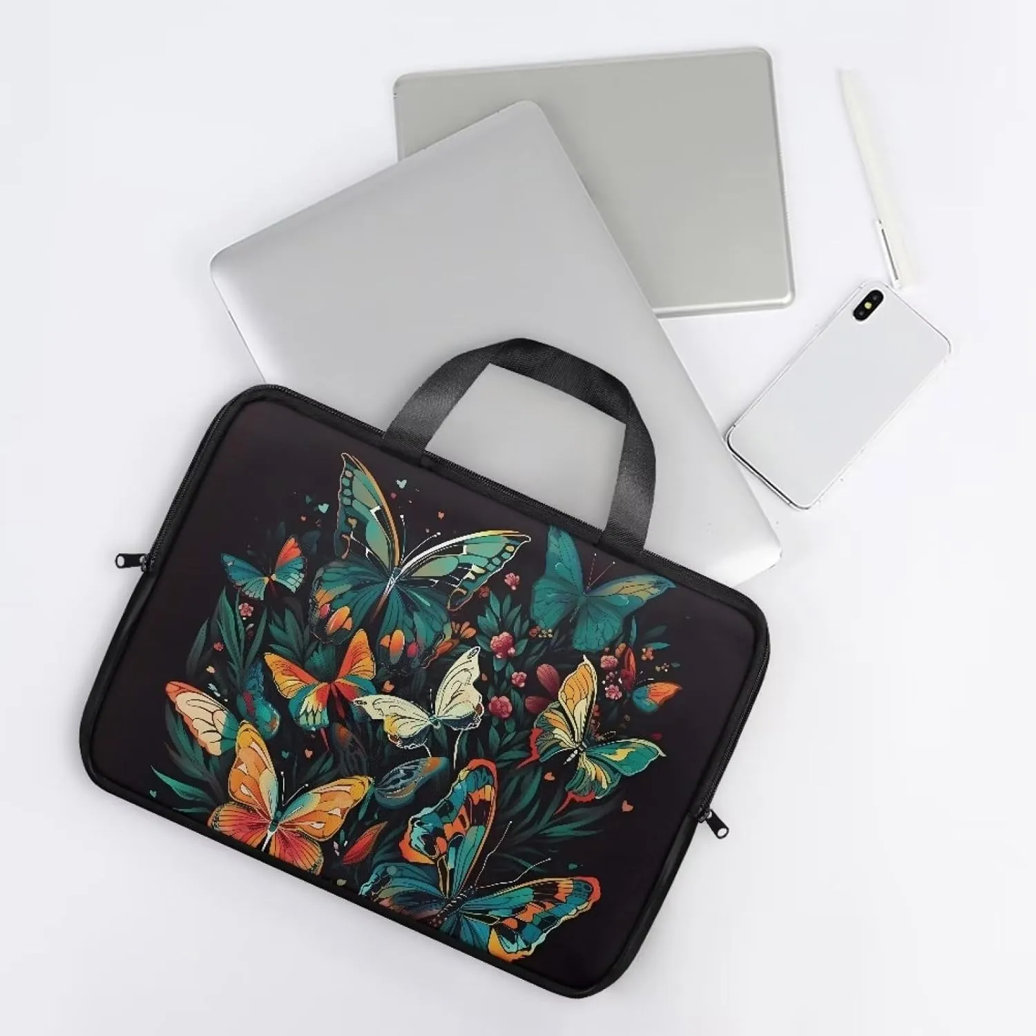 Slim Laptop Messenger Bags,Fashion Laptop Tote Bag for Women,Computer Bag for Men