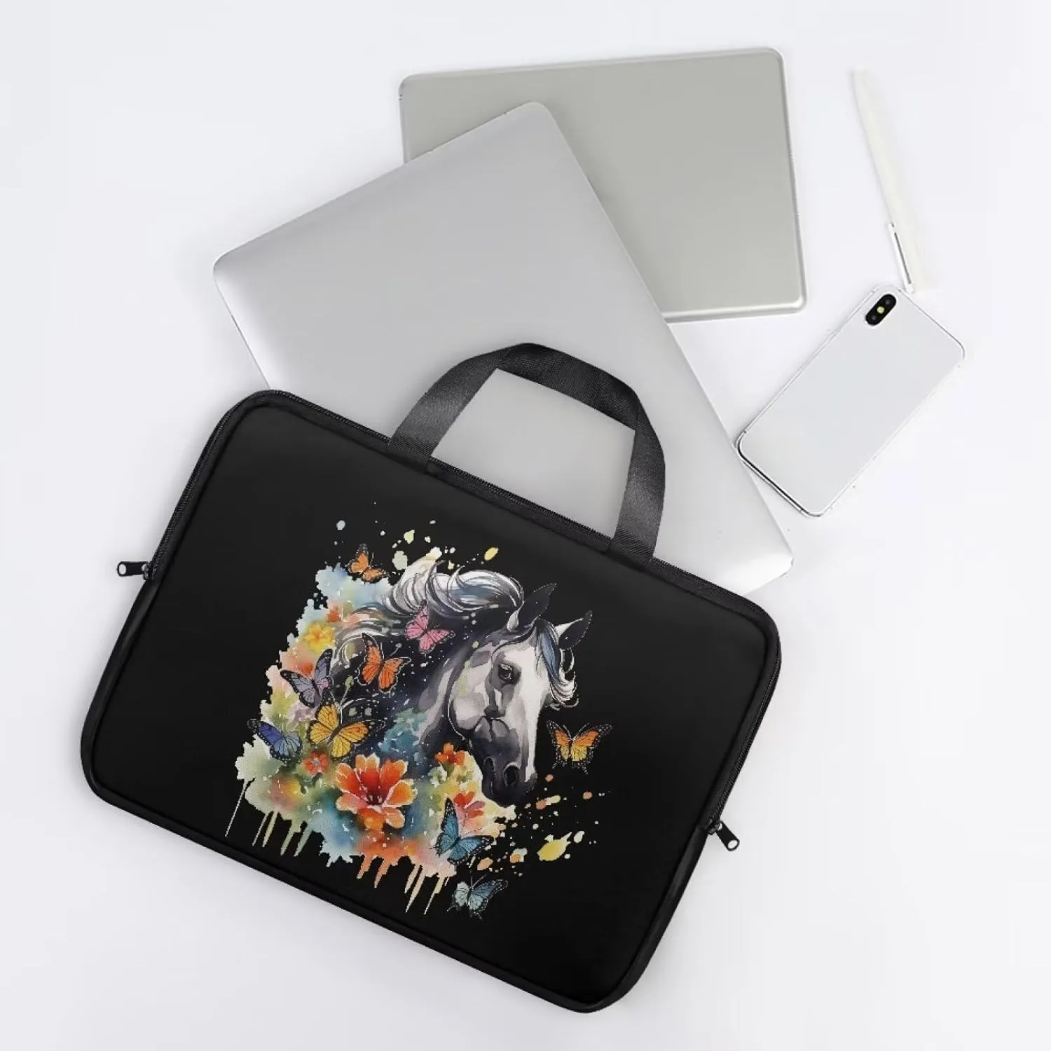 Slim Laptop Messenger Bags,Fashion Laptop Tote Bag for Women,Computer Bag for Men
