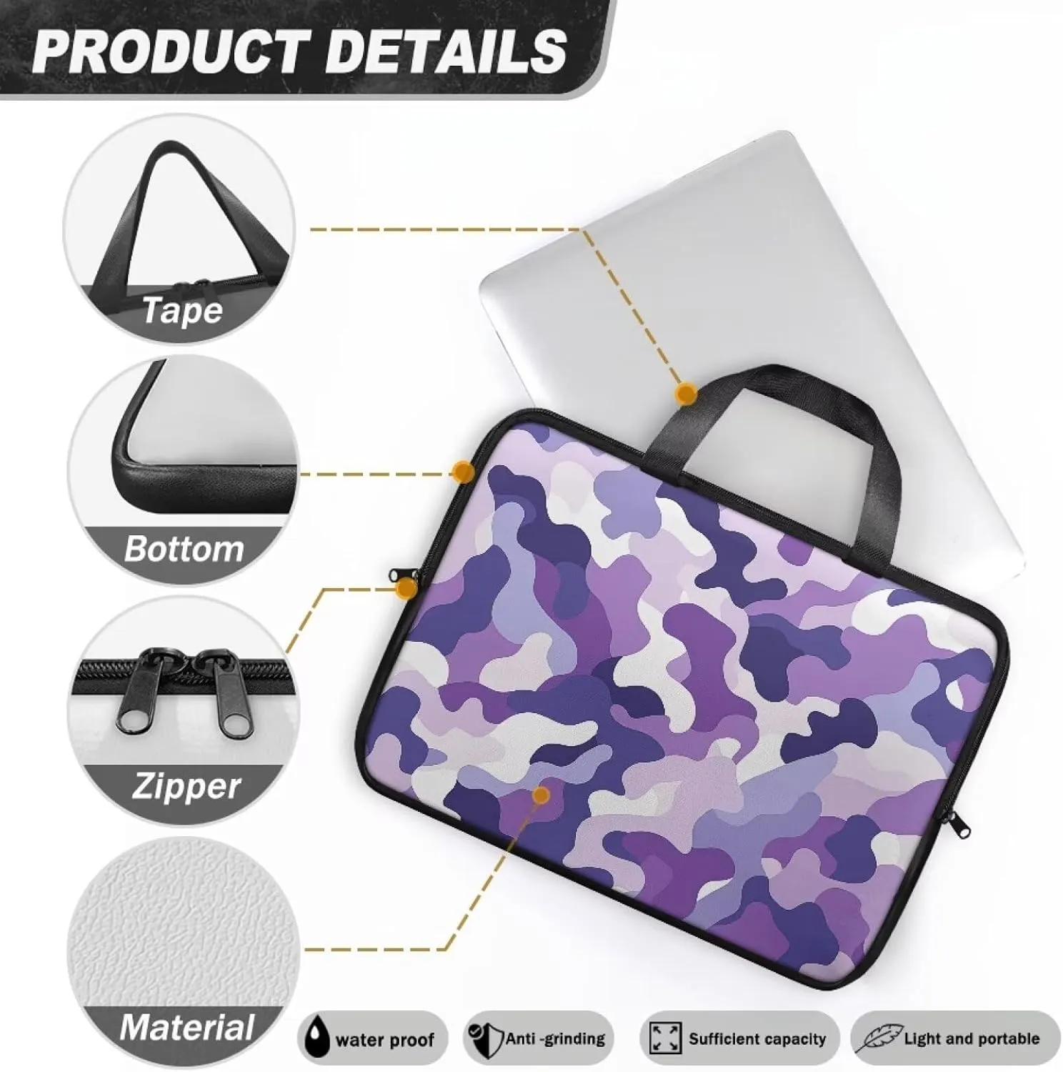 Slim Laptop Messenger Bags,Fashion Laptop Tote Bag for Women,Computer Bag for Men