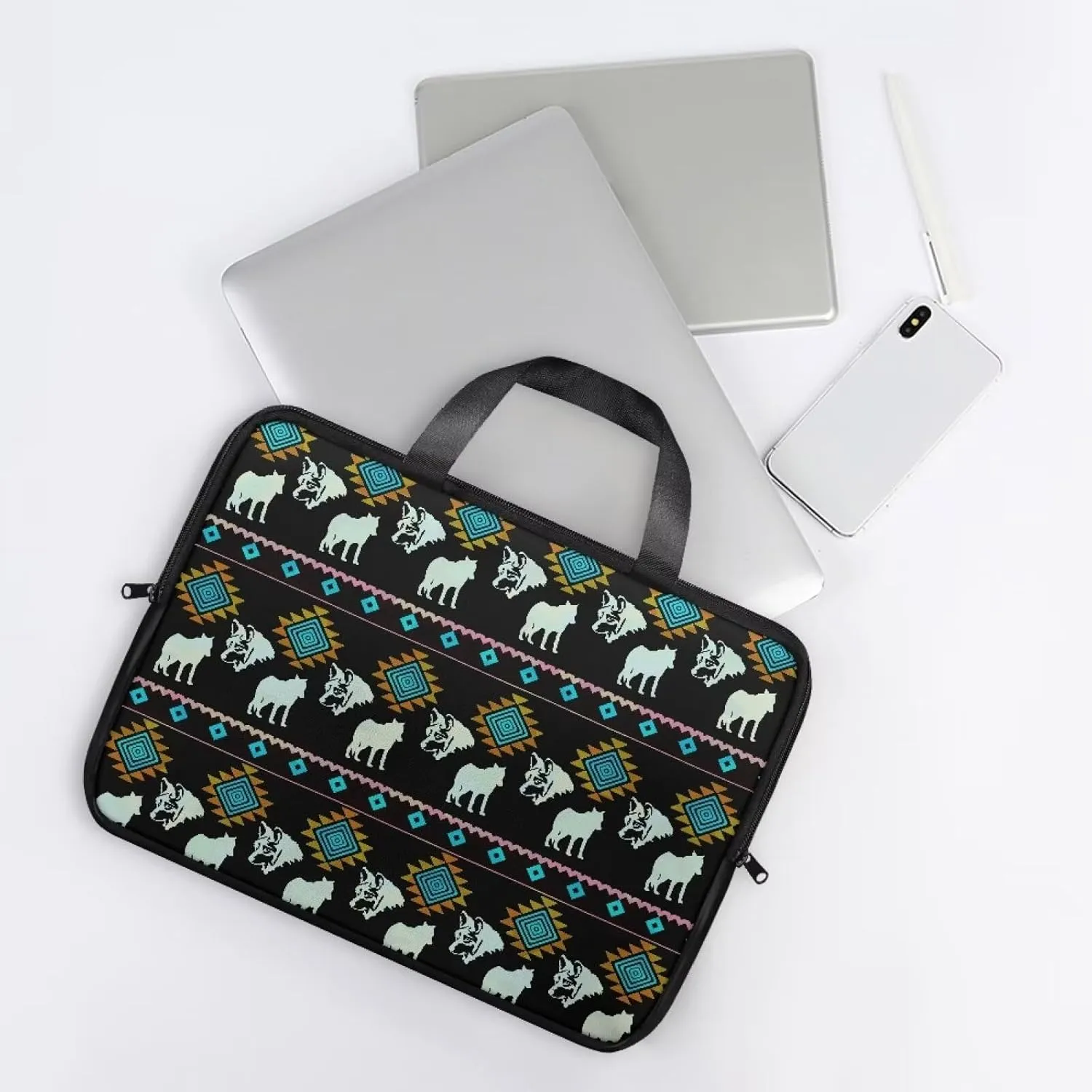 Slim Laptop Messenger Bags,Fashion Laptop Tote Bag for Women,Computer Bag for Men