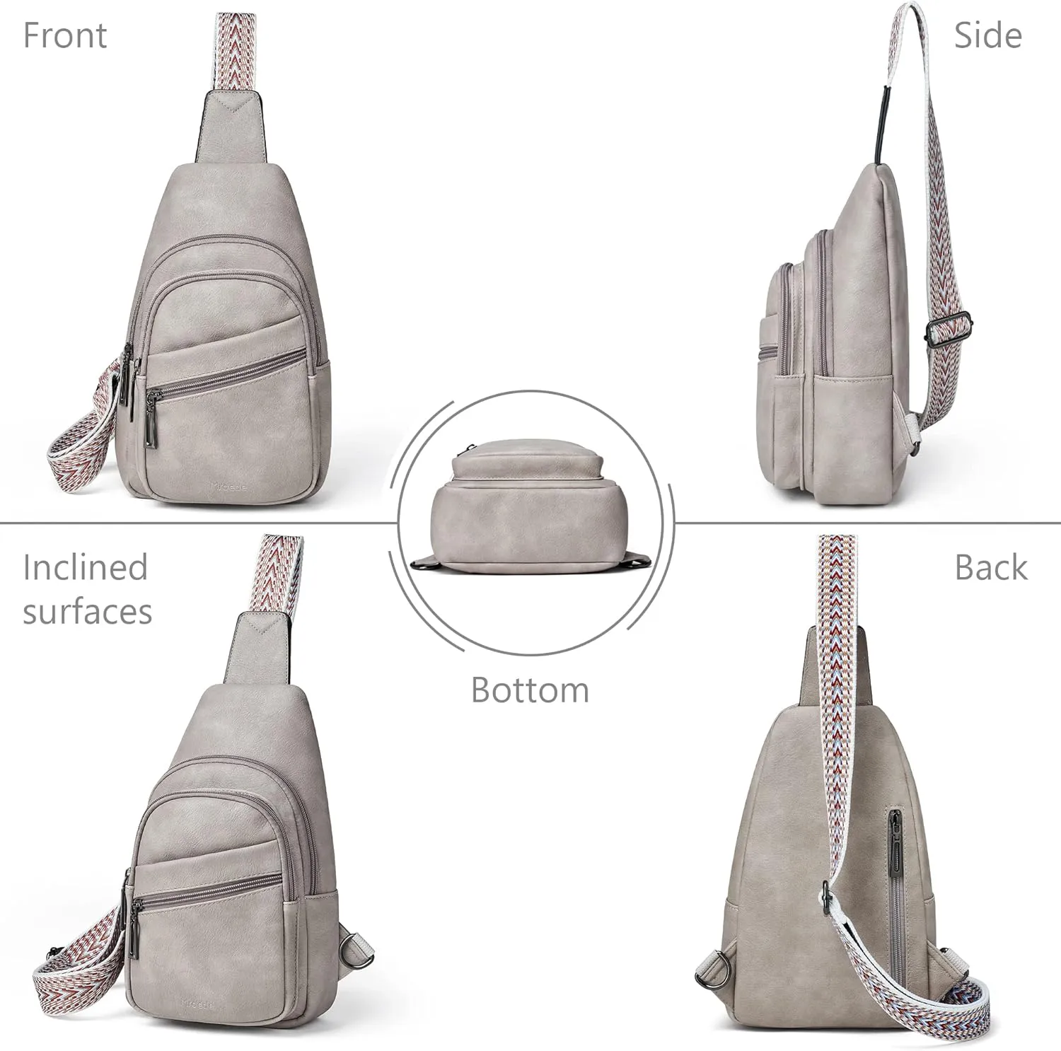 Sling Bag Crossbody Bags for Women Cross Body Fanny Packs Chest Sling Purses for Travel Shopping Leisure Sport
