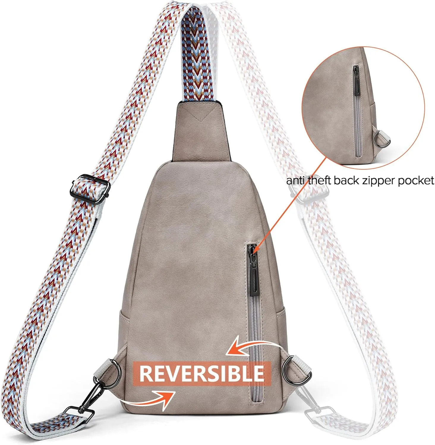 Sling Bag Crossbody Bags for Women Cross Body Fanny Packs Chest Sling Purses for Travel Shopping Leisure Sport