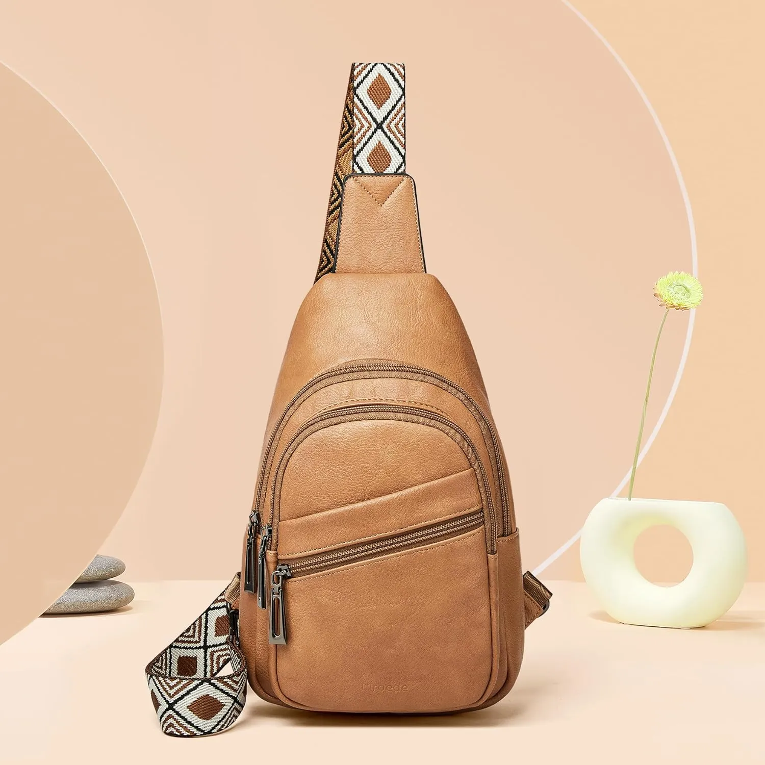 Sling Bag Crossbody Bags for Women Cross Body Fanny Packs Chest Sling Purses for Travel Shopping Leisure Sport