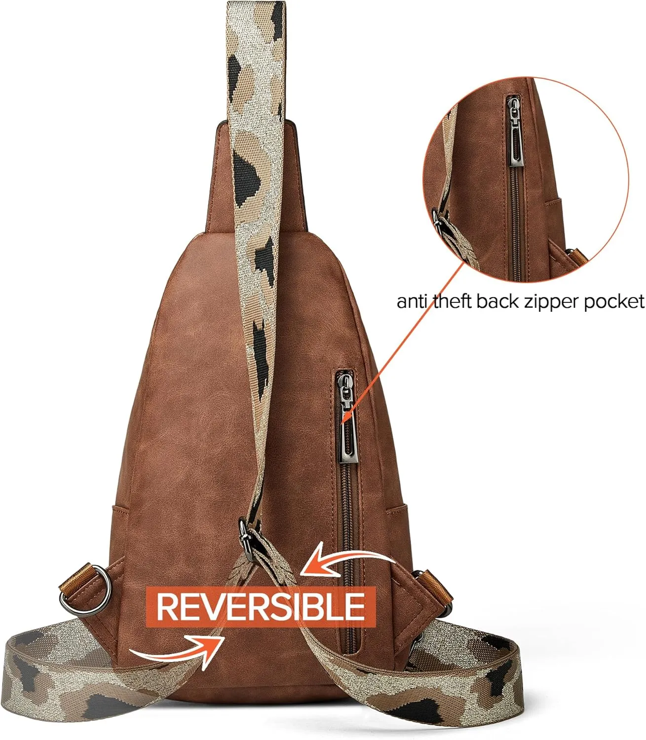 Sling Bag Crossbody Bags for Women Cross Body Fanny Packs Chest Sling Purses for Travel Shopping Leisure Sport