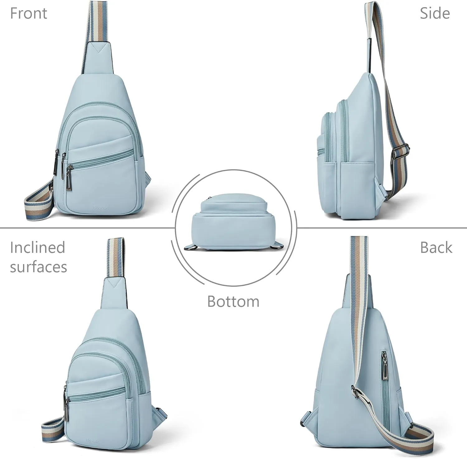 Sling Bag Crossbody Bags for Women Cross Body Fanny Packs Chest Sling Purses for Travel Shopping Leisure Sport