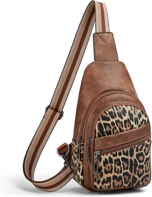 Sling Bag Crossbody Bags for Women Cross Body Fanny Packs Chest Sling Purses for Travel Shopping Leisure Sport