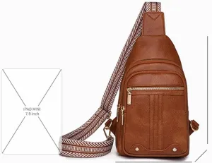 Sling Bag Crossbody Bags for Women, Fanny Packs for Women Chest Bag for Work Shopping Pack Crossbody Purse  (A-Brown Sling Bag) (Brown)