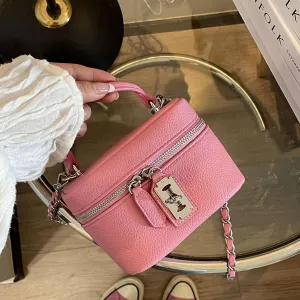 Small Bucket Bags for Women Vintage Crossbody Handbags Shoulder Bag Mini Square Box Trendy Women's Handbags