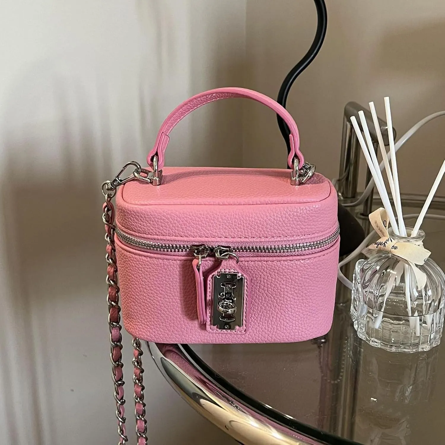 Small Bucket Bags for Women Vintage Crossbody Handbags Shoulder Bag Mini Square Box Trendy Women's Handbags