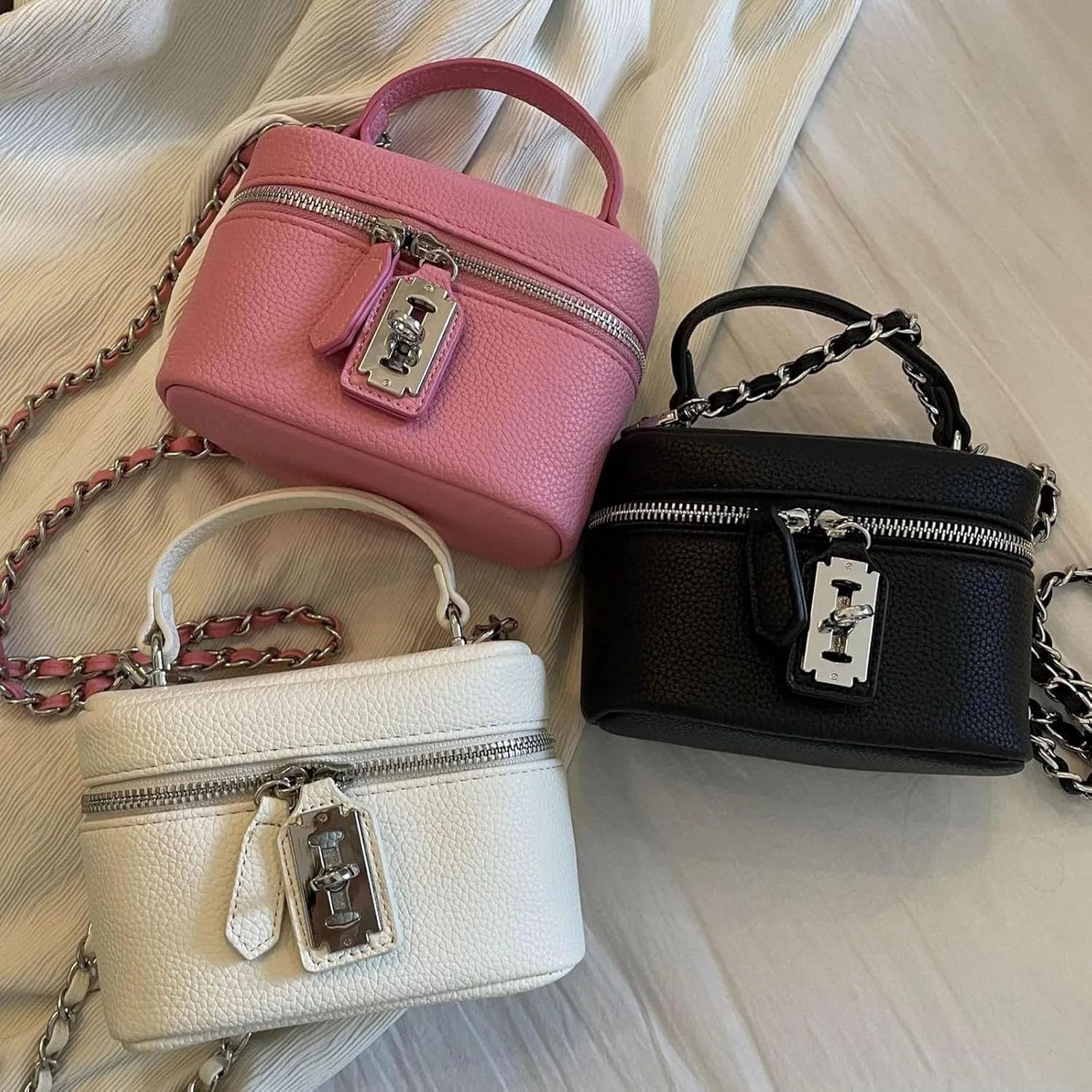 Small Bucket Bags for Women Vintage Crossbody Handbags Shoulder Bag Mini Square Box Trendy Women's Handbags