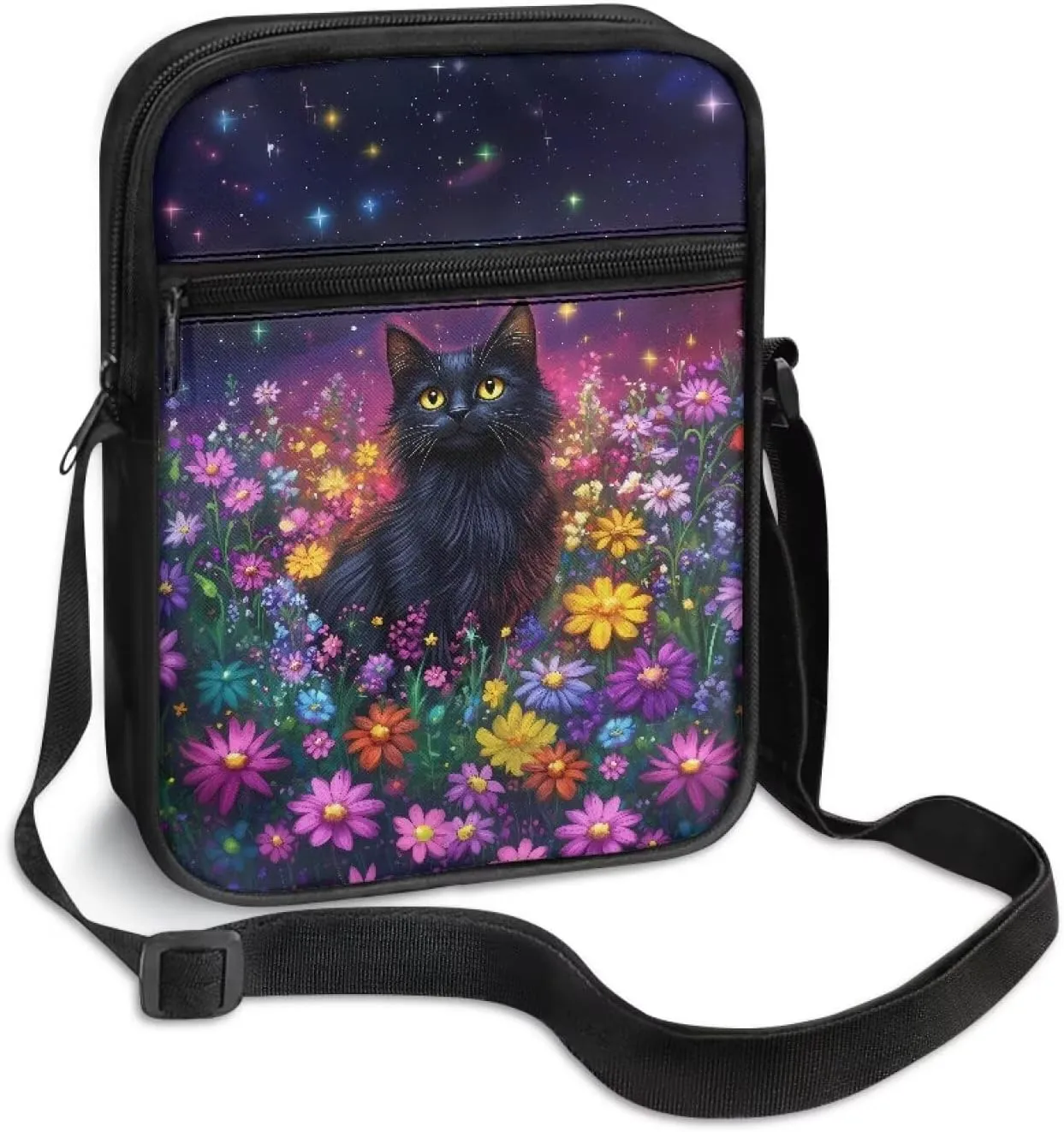 Small Messenger Bag for Women  Men Mini Adjustable Crossbody Shoulder Bag with Zipper Portable Travel Cute Purse