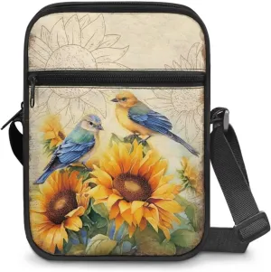 Small Messenger Bag for Women  Men Mini Adjustable Crossbody Shoulder Bag with Zipper Portable Travel Cute Purse