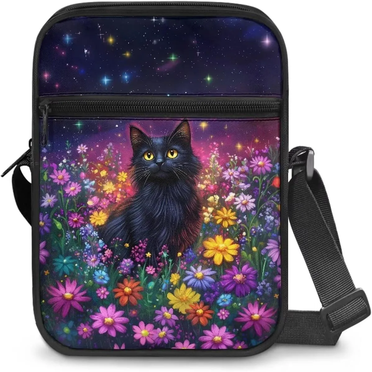 Small Messenger Bag for Women  Men Mini Adjustable Crossbody Shoulder Bag with Zipper Portable Travel Cute Purse