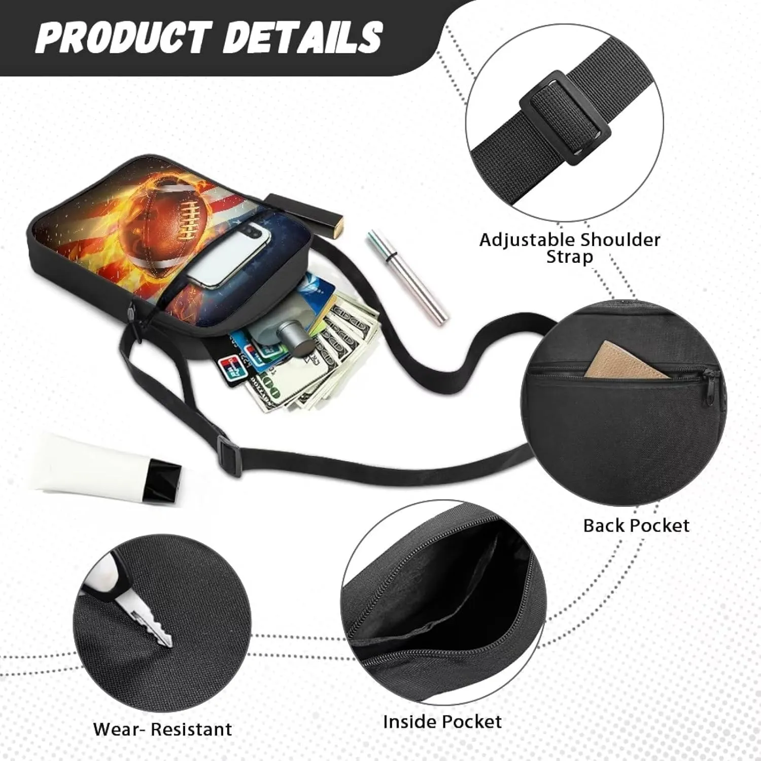 Small Messenger Bags Purses for Women Mini Crossbody Cell Phone Purse Wallet for Women and Men, Shoulder Bag