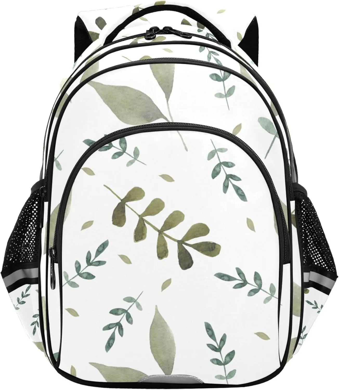 Small Travel Backpacks for Women Men - Watercolor Beautiful Leaves Casual Daypack Lightweight Laptop Backpack Durable Shoulder Bag