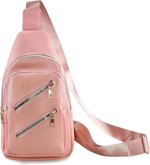 Sorexuber Sling Bag for Women Men Leather Crossbody Bags Fanny Pack Chest Bag for Travel Anti Theft,Crossbody Bag for Women