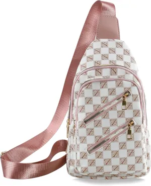 Sorexuber Sling Bag for Women Men Leather Crossbody Bags Fanny Pack Chest Bag for Travel Anti Theft,Crossbody Bag for Women