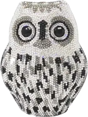 Sparkly Rhinestone Owl Evening Purses Luxury Crystal Animal Clutch Cute Unique Diamond Wedding Party Handbag for Prom