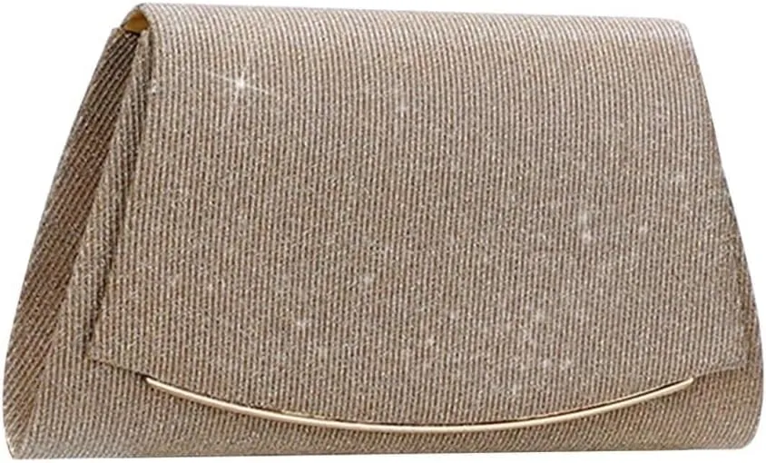 Sparkly Shoulder Women Sequins Clutch Glitter Evening Shiny Handbag with Detachable Chain Bridal Wedding Purse
