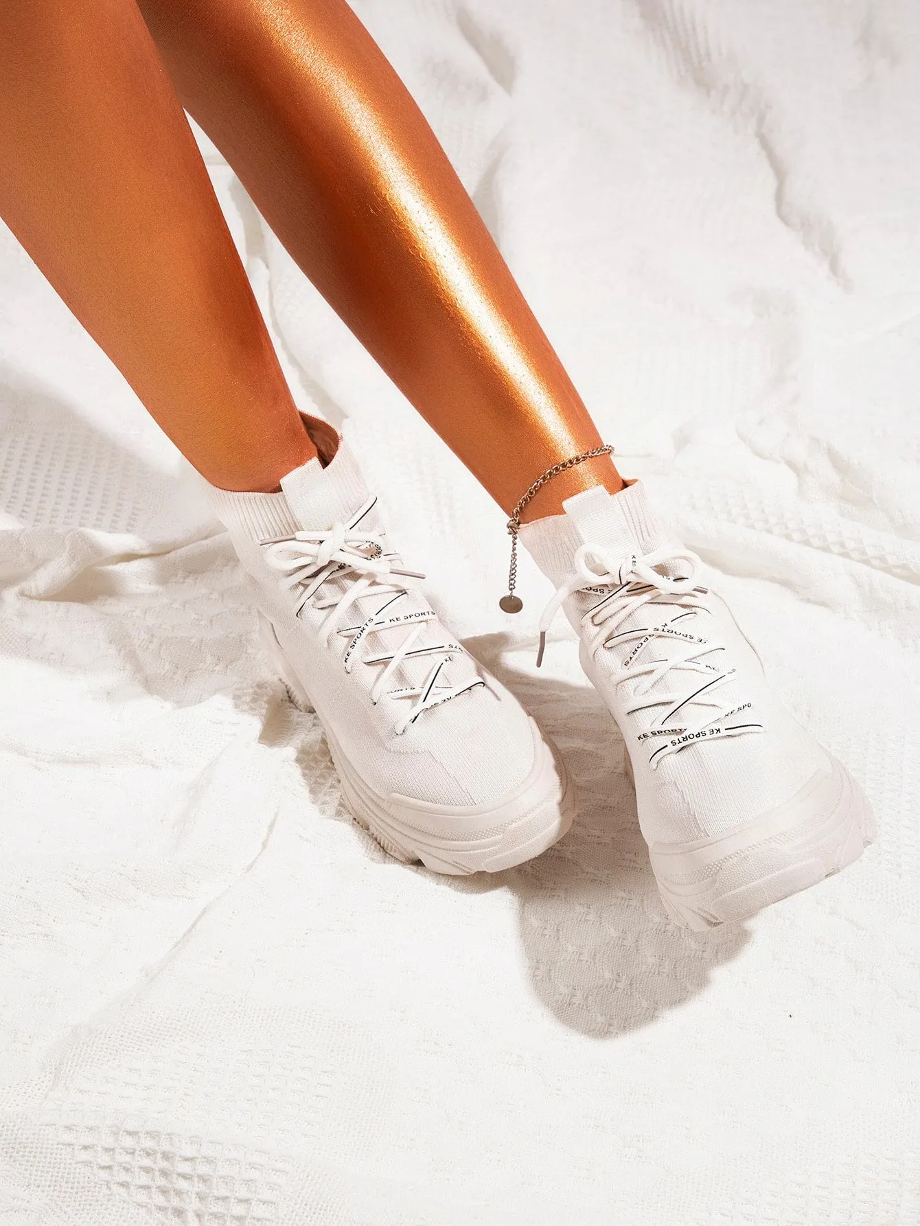 Splicing Design Lace Up Front Boots