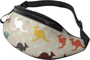 Sport Waist Bag For Men Women Unique Kangaroo Australia Fanny Pack Casual Bum Bags Hiking Running Belt Bags