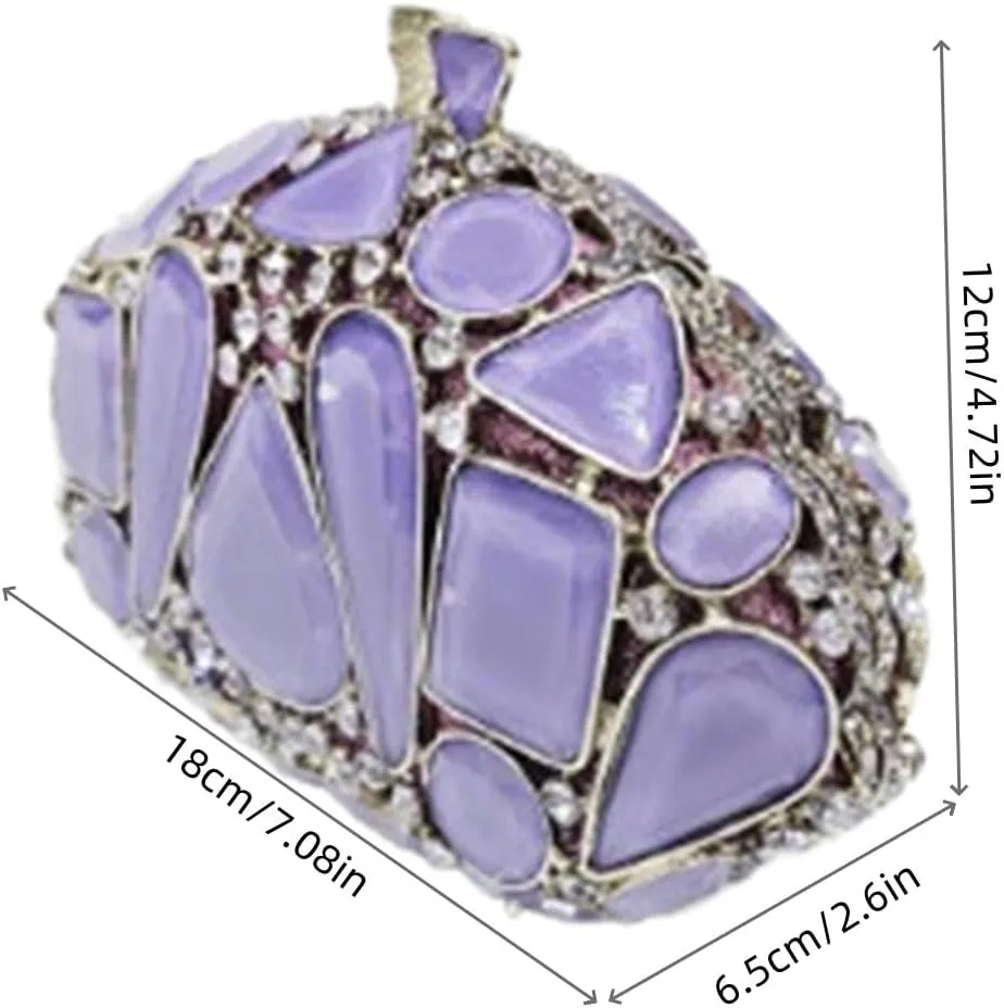 Stones Clutch Women Luxury Crystal Evening Bag Rhinestone Evening Bag for Party and Wedding Unique Evening Bags
