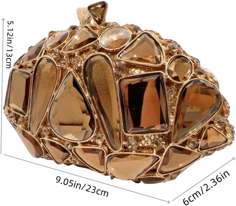 Stones Clutch Women Luxury Crystal Evening Bag Rhinestone Evening Bag for Party and Wedding Unique Evening Bags