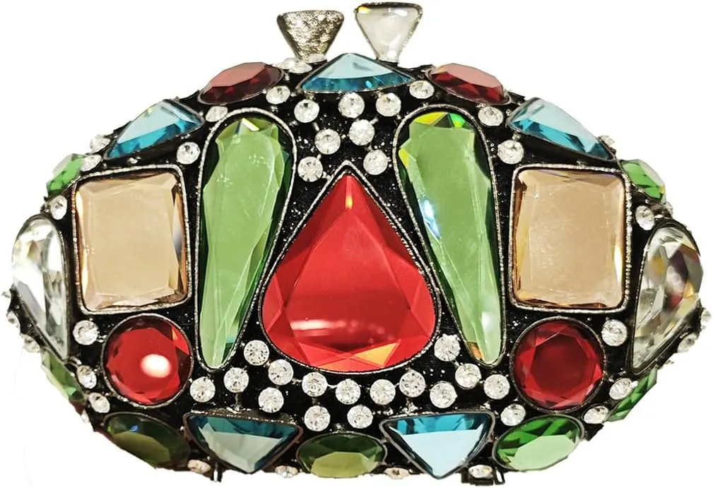 Stones Clutch Women Luxury Crystal Evening Bag Rhinestone Evening Bag for Party and Wedding Unique Evening Bags