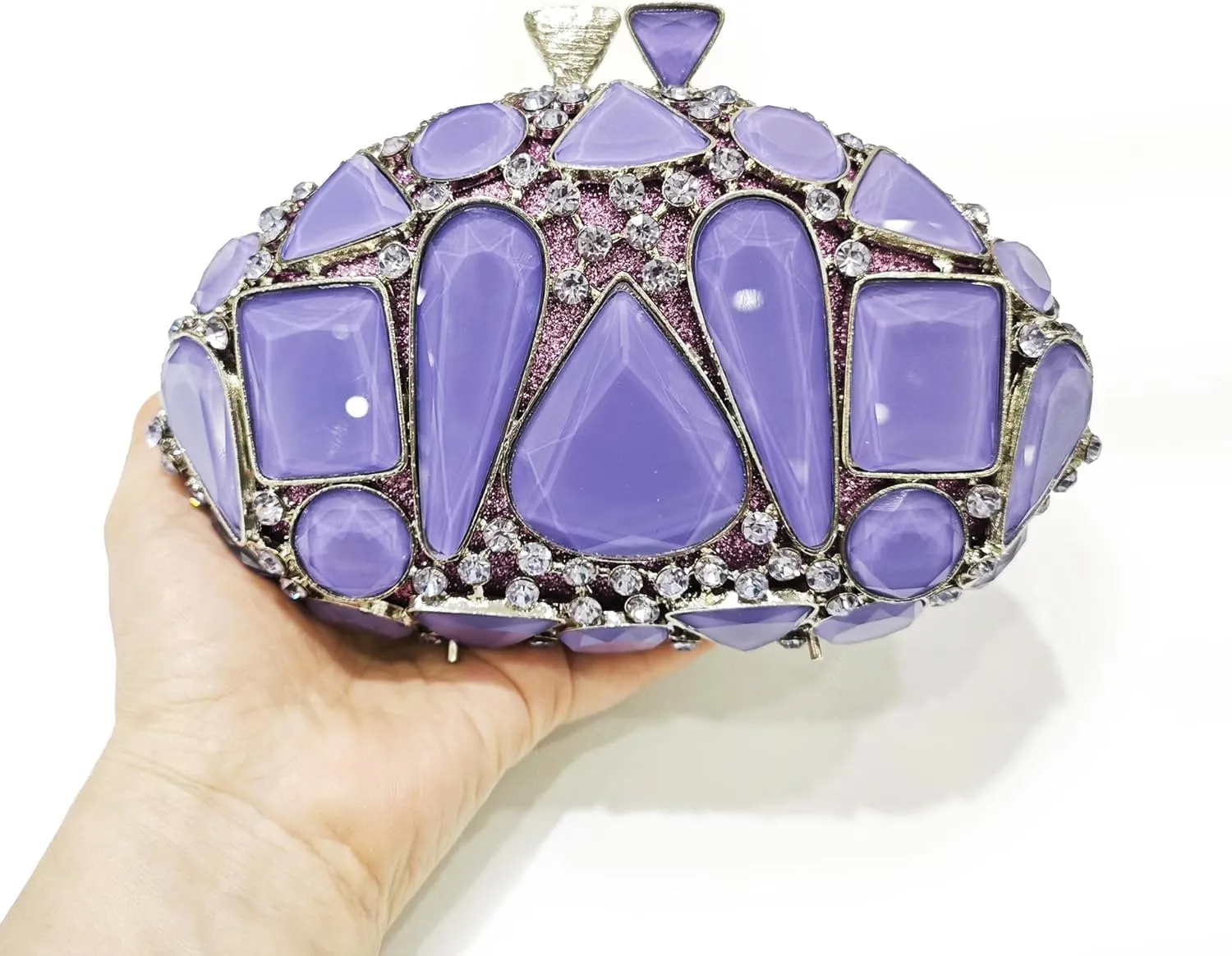 Stones Clutch Women Luxury Crystal Evening Bag Rhinestone Evening Bag for Party and Wedding Unique Evening Bags